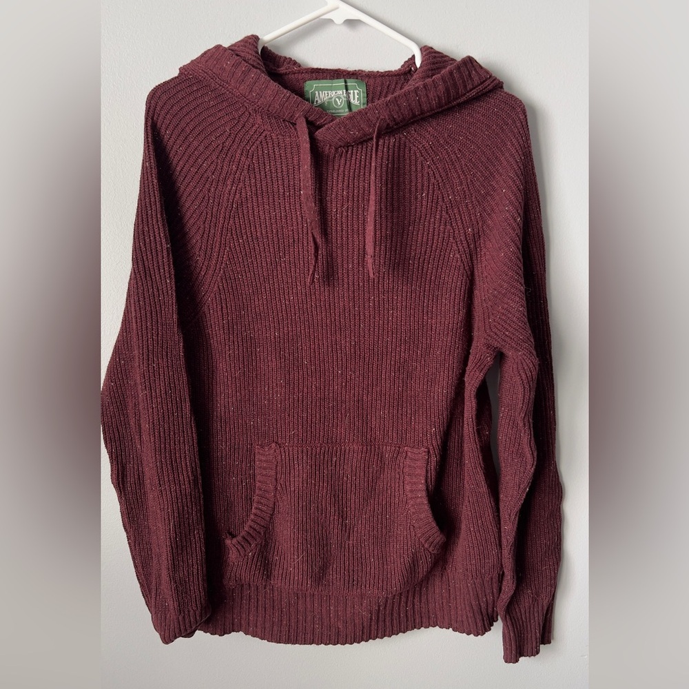 American Eagle Outfitters Burgundy Hoodie